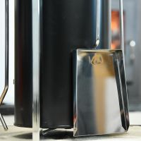 Close up of steel companion set