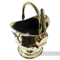 Polished Brass Contessa Coal Bucket