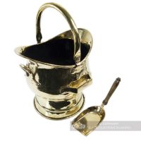 Polished Brass Contessa Coal Bucket