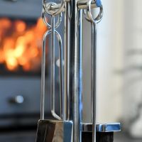 Polished Stainless Steel Companion Set Tools