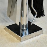 Close up of Stainless Steel Square Base 