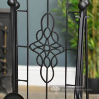 “Dawnmead House” Gothic Fireside Companion Set Close Up