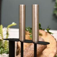 brushed steel handles on brush & pan