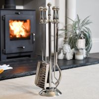 Polished Steel Companion Set 64cm