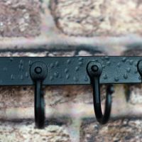 Close-up of the Hammered Blacksmith Finish