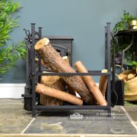 View of the Side of the Log Basket Holding Logs