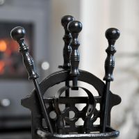 Close up of Victorian Style Companion Set 