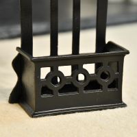 Close up of Ornate Detailing on Victorian Companion Set 