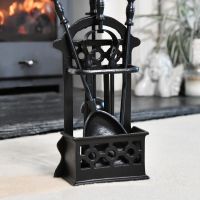 Black Victorian Style Companion Set - 41cm 