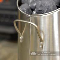Close-up of the Carry Handles on the Coal Hod