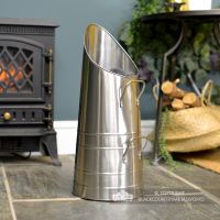 Traditional Coal Hod in Situ Next to the Fireplace