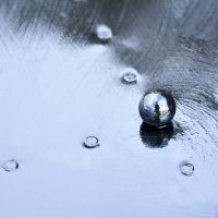 Close up of ball finial handle 