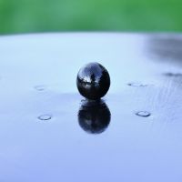 Close up of ball handle on 50cm lid 