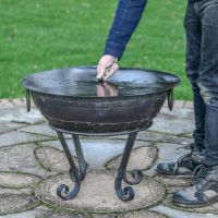70cm Lid on matching Kadai Bowl & Stand 