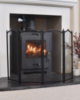 Classic Black Four Fold Fire Guard
