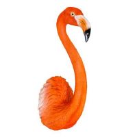Flamingo Wall Art in Orange
