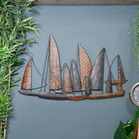 Leaf Style "Fleet of Boats" Wall Art in USe in the Home