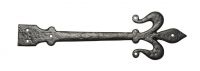 Fleur-De-Lis Cast Iron Hinge