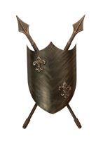 "Holford Estate" Fleur De Lys Shield Wall Lamp