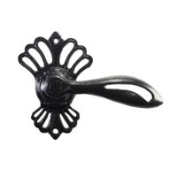 "Thornton House" Fleur De Lys Iron Lever Handle