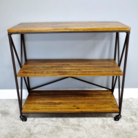 Industrial Shelves Created from Metal & Wood
