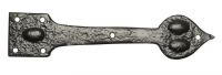 Fluer De Lis Cast Iron Door Hinges