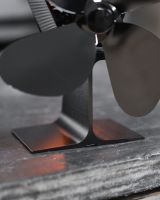 Four Blade Stove Fan Base Close Up