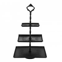 Three Tier Cake Stand in Black