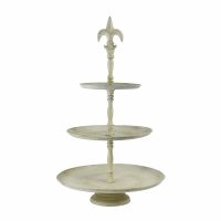 Shabby Chic Cream 3 tier cake stand