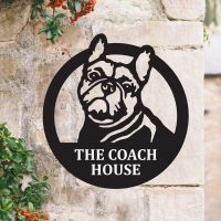 French Bulldog House Name Sign