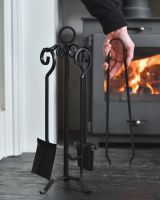 Scale image of fireside traditional companion set
