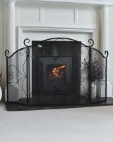 "Fulshaw" Ornate Triple-Fold Fire Guard