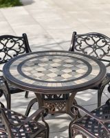 "Okehampton" Four Seater Furniture Set Mosaic Table Top 