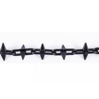 Black Parking Chain with all Links Spiked