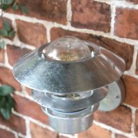 Close-Up of Galvanised Steel Nautical Wall Light