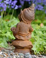 Cast Iron Cheeky Elf Garden Ornament