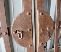 “Peveril Towers” Rustic Iron Gates 