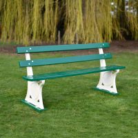 Heavy Duty Park Bench with wooden slats