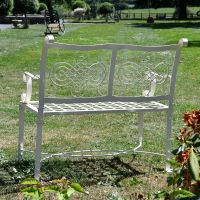 Wrought Iron Garden Bench Back