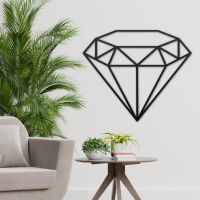 Geometric Diamond Steel Wall Art 