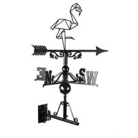 Geometric Flamingo Weathervane in Full 