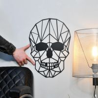 Geometric Skull with male hand for scale 