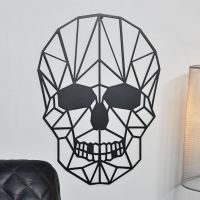 Close up of geometric skull in situ 
