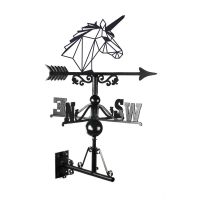Geometric Unicorn Weathervane in Full 