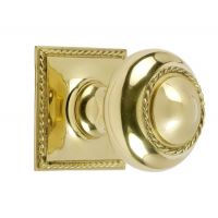 Georgian Polished Brass Centre Door Knob