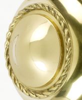 Georgian Polished Brass Centre Door Knob