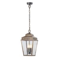 Georgian Style "Three-Light" Aged Brass Chain Lantern