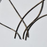 Close-up of the Bronze Finish on the Stems of the Leaves