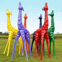 Coloured Giraffe Sculpture in Various Colours