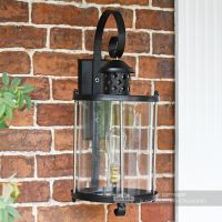 Glass Cylindrical Wall Light Fitting